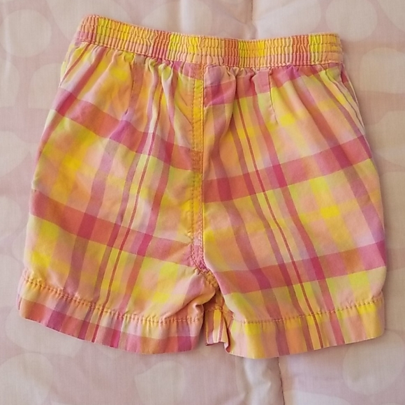 Cherokee Baby Girl Pink Orange Plaid 